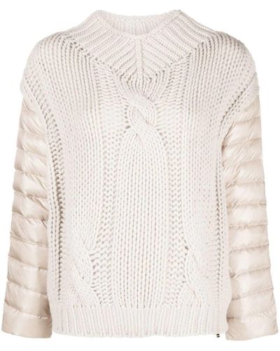 Herno Padded Cable-knit Jumper - Multicolour