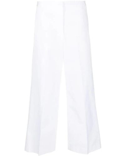 Fabiana Filippi Wide Leg Cotton Trousers - White