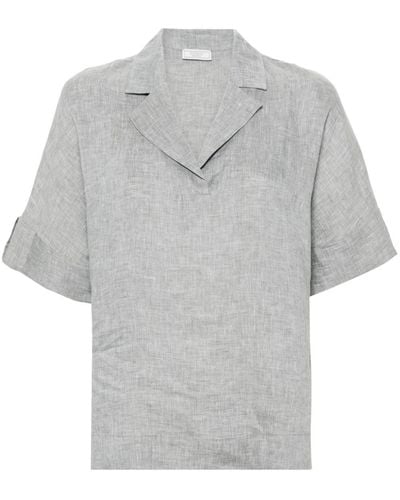 Peserico Linen Shirt - Grey