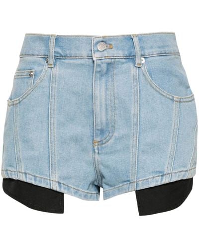 Mugler Denim Shorts - Blu