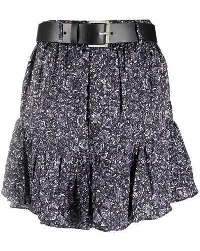 Michael Kors Belted-waist Skirt - Gray