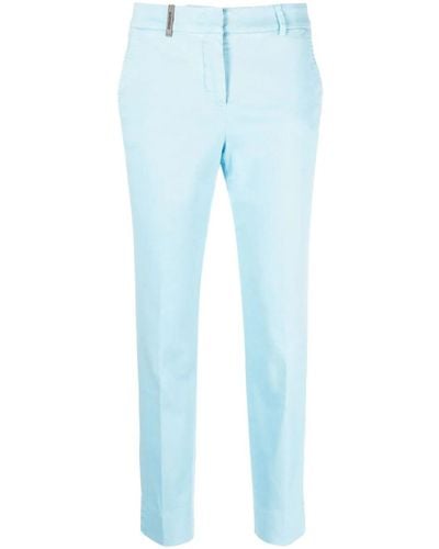 Peserico Pantalone A Sigaretta - Blu