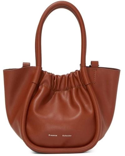 Proenza Schouler Extra Small Ruched Tote - Brown