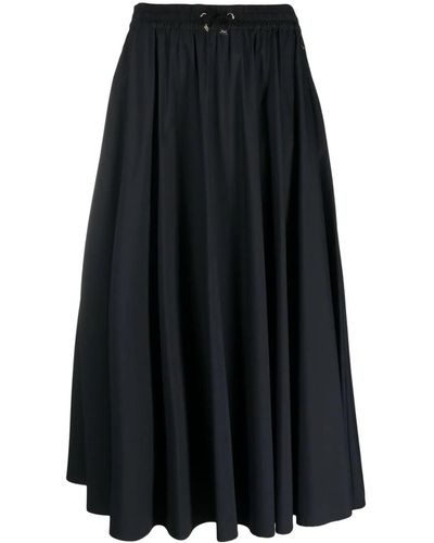 Herno Mid-length Flared Skirt - Black