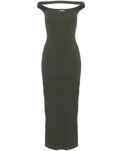 Courreges Ribbed Dress - Green