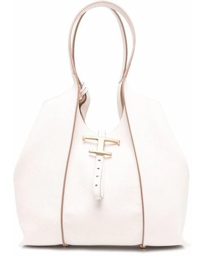 Tod's T Timeless Shopping Bag - White