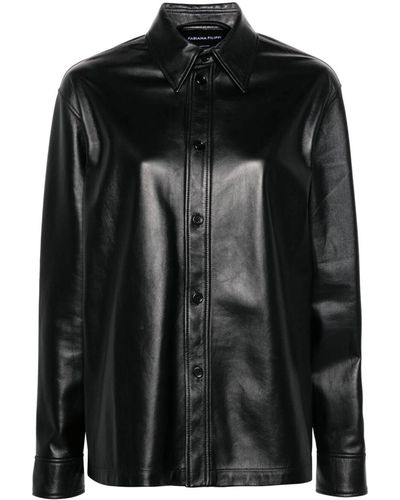 Fabiana Filippi Leather Jacket - Black