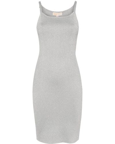 Michael Kors Ribbed Dress - Grey