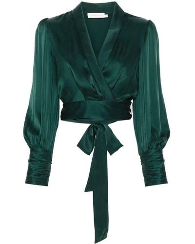 Zimmermann Wrap Shirt - Green