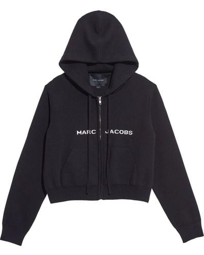Marc Jacobs Cropped Zip-up Hoodie - Black