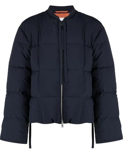 Jil Sander Quilted Puff Coat - Blue