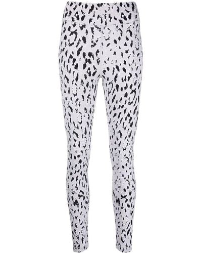adidas By Stella McCartney Leopard-print leggings - Gray