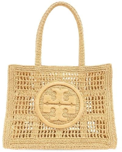 Tory Burch Ella Hand Crochet Small Tote - Neutro