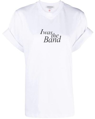 Victoria Beckham Victoria Beckham T-shirt With Print Clothing - White
