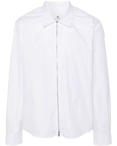 Courreges Camicia Zip - Bianco