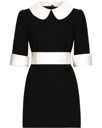 Dolce & Gabbana Short Sleeve Dress - Black