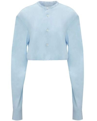 JW Anderson Camicia Crop - Blu