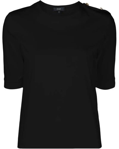 Fay Short Sleeve T-shirt - Black