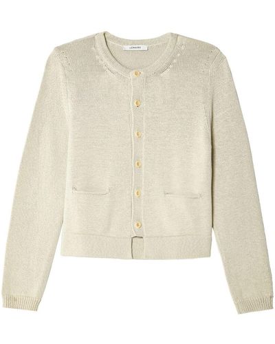Lemaire Cropped Cardigan - Natural