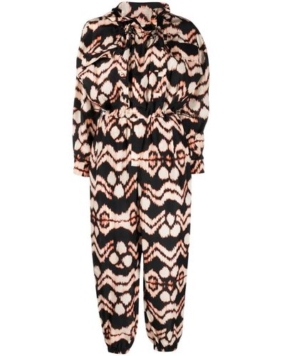 Ulla Johnson Aida Graphic-print Jumpsuit - Black