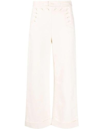 Tory Burch High-rise Cropped Trousers - Multicolour