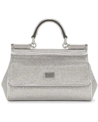 Dolce & Gabbana Sicily Small Handbag - Gray