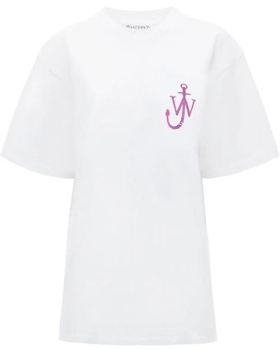JW Anderson Sweet Anchor T-Shirt - Bianco