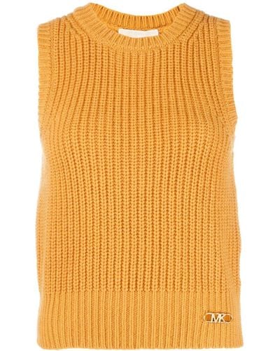 Michael Kors Gilet A Coste - Arancione