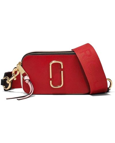 Marc Jacobs Marc jacobs (the) tracolla snapshot in pelle multicolore - Rosso