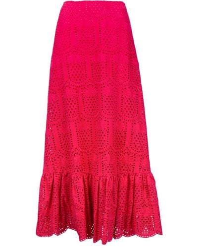 Sundress Crochet Skirt - Red