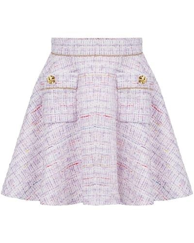 Nina Ricci A Line Skirt - Purple