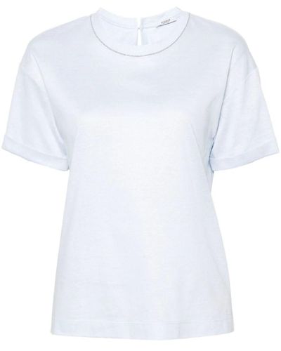Peserico T-Shirt Con Applicazione - Bianco