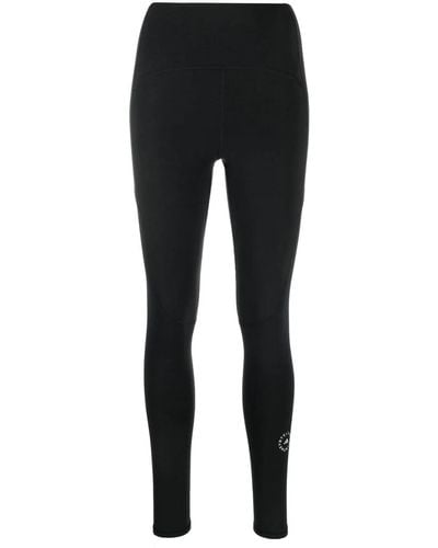 adidas By Stella McCartney Logo-print Stretch leggings - Black