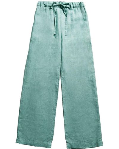 Fay Linen Trousers - Blue