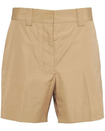 Natural Miu Miu Shorts for Women Lyst