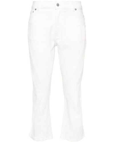 Mugler Jeans Crop - Bianco