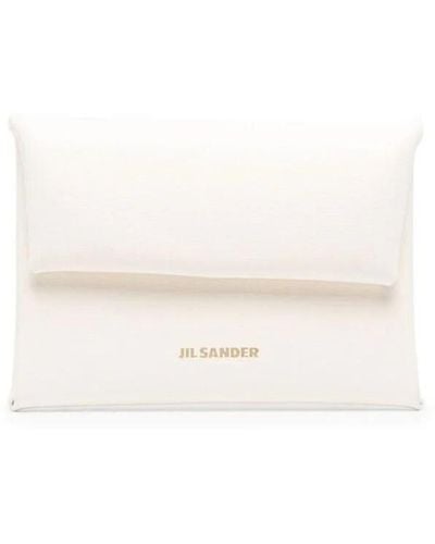 Jil Sander Rectangle-shape Leather Wallet - White