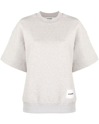 Jil Sander Short Sleeve Sweater - White