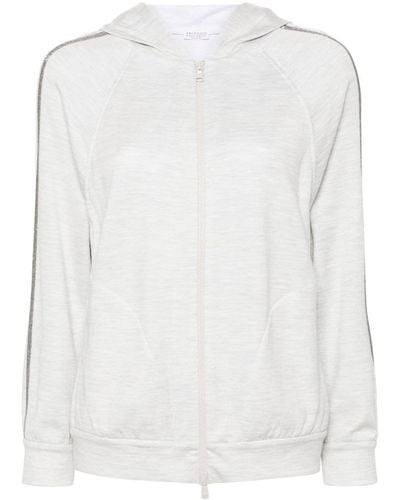 Brunello Cucinelli Hoody Sweatshirt - White