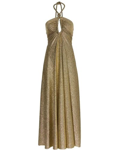Proenza Schouler Metallic-effect Jersey Halterneck Dress