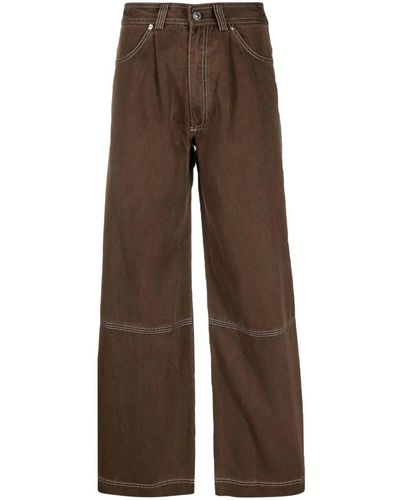 Rodebjer Eileen Ranch Cotton Pants - Marrone