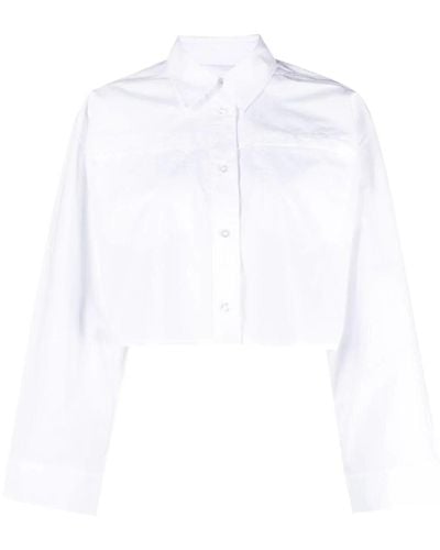 Remain Camicia Crop - Bianco