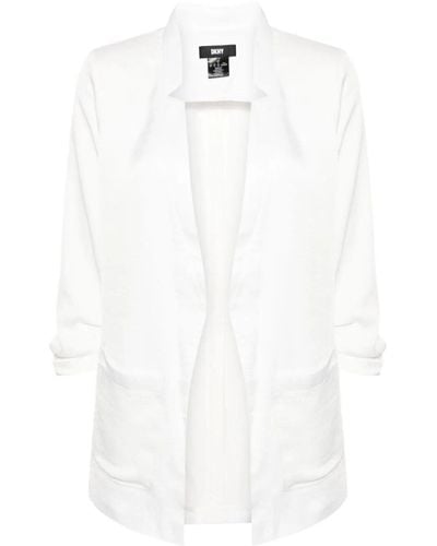 DKNY Open Front Blazer - White