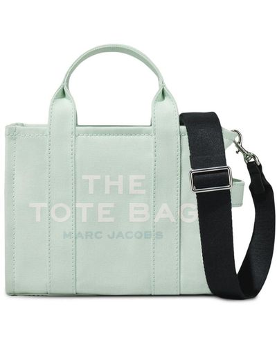 Marc Jacobs Sea Green Canvas Mini The Tote Bag Handbag - Blue