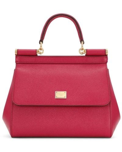 Dolce & Gabbana Small Sicily Bag - Red