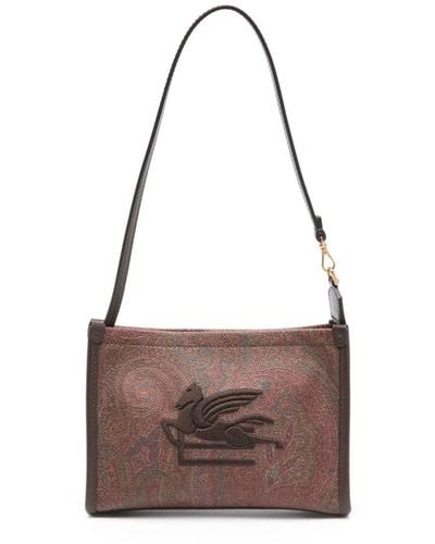 Etro Embroidery Pegaso Bag - Brown