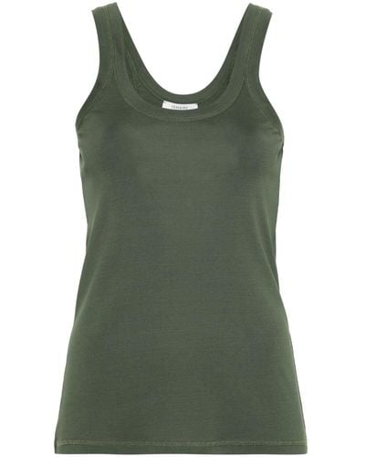 Lemaire Ribbed Cotton Top - Green