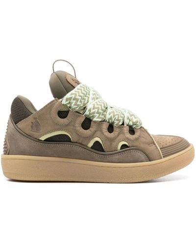 Lanvin Curb Trainers - Natural