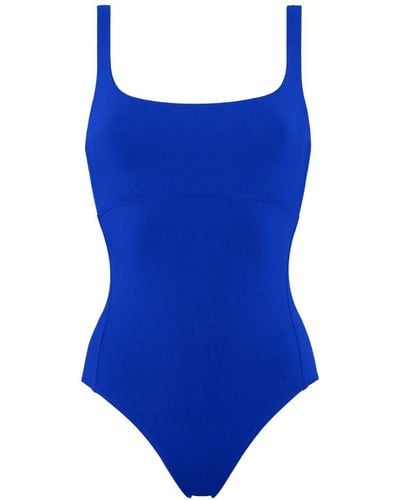 Eres Arnaque Square-neck Swimsuit - Blue