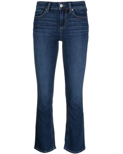 PAIGE Jeans svasati crop - Blu
